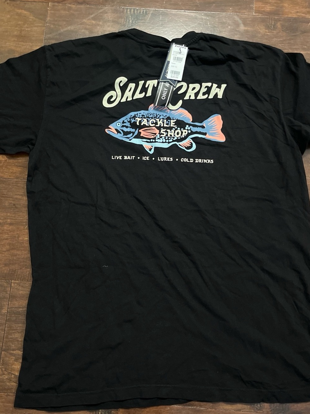 Salt Crew Black Tackle Shop Graphic Tee - Picture 1 of 3